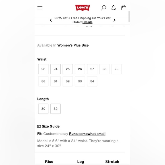 NWT - Levis 501 Size 29 Medium Wash - Picture 4 of 8